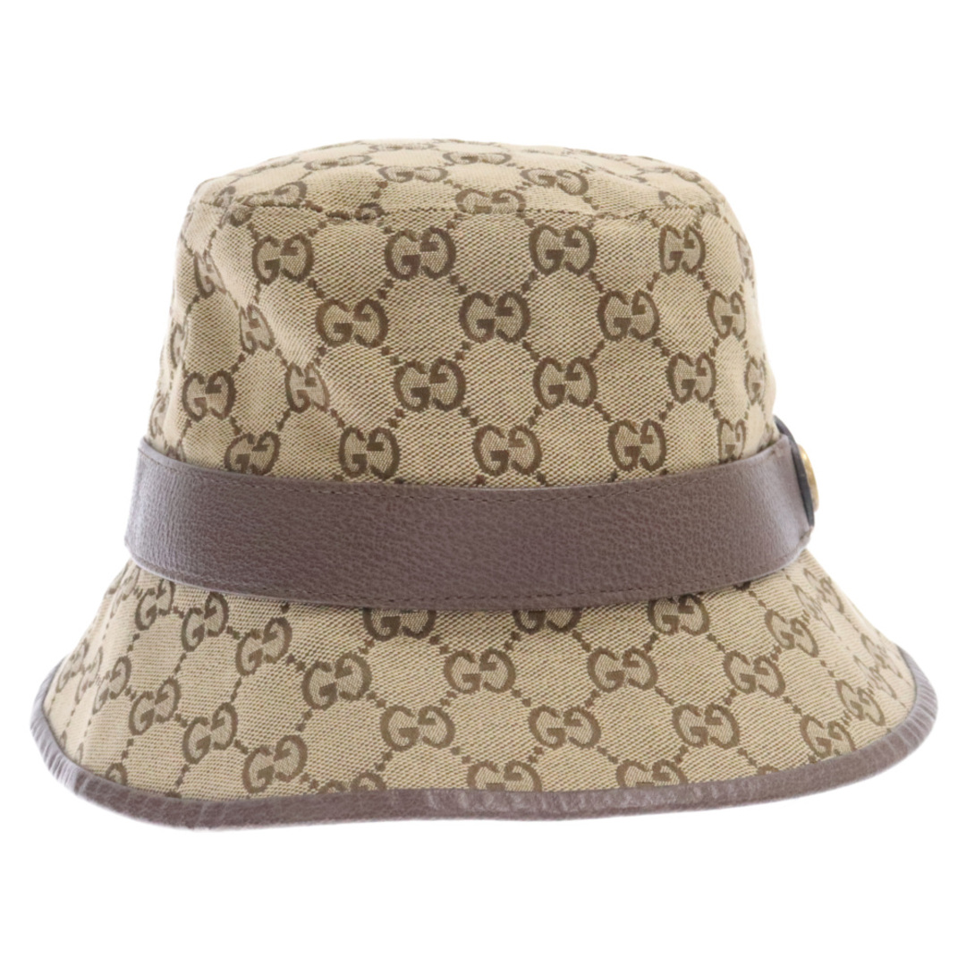 GUCCI グッチ GGキャンバス フェドラハット バケットハット 帽子 ベージュ GUCCI グッチ GGキャンバス フェドラハット バケットハット 帽子 ベージュ