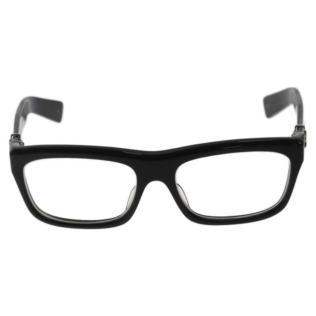 Chrome Hearts(クロムハーツ)のCHROME HEARTS クロムハーツ MYDIXADRYLL BSフレアテンプル ウェリントン 眼鏡 メガネ ブラック ※度入り メンズのファッション小物(サングラス/メガネ)の商品写真