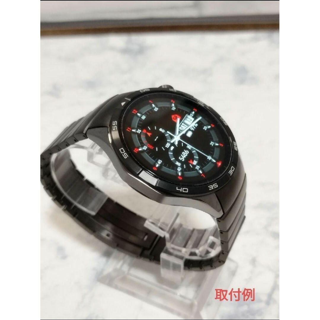 限定　huawei Watch gt4 グレーメタルバンド　22mm メンズの時計(金属ベルト)の商品写真