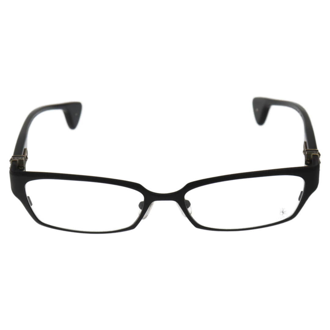 Chrome Hearts(クロムハーツ)のCHROME HEARTS クロムハーツ DIXON YU-A セメタリーモチーフ アイウェア 眼鏡 ブラック メンズのファッション小物(サングラス/メガネ)の商品写真