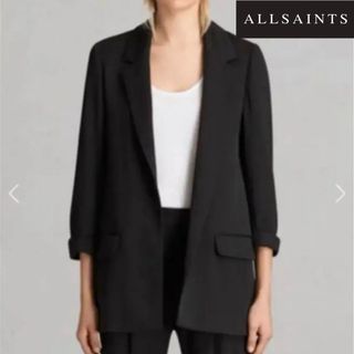 オールセインツ(All Saints)のオールセインツ ALLSAINTS ブラック　テーラードジャケット　黒　S〜M(テーラードジャケット)