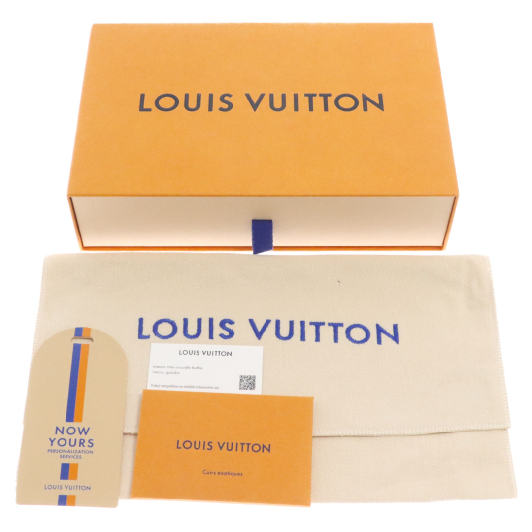 LOUIS VUITTON(ルイヴィトン)のLOUIS VUITTON ルイヴィトン サハラ クロコダイル レザー ポルトフォイユ カプシーヌ 長財布 ウォレット ホワイト N99302 メンズのファッション小物(長財布)の商品写真