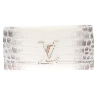 ルイヴィトン(LOUIS VUITTON)のLOUIS VUITTON ルイヴィトン サハラ レザー ポルトフォイユ カプシーヌ 長財布 ウォレット ホワイト N99302(長財布)