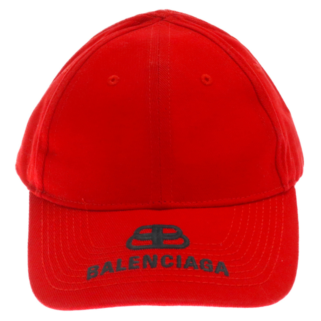 Balenciaga(バレンシアガ)のBALENCIAGA バレンシアガ BB VISOR CAP ロゴ刺繍 ベースボールキャップ 帽子 レッド 577548 メンズの帽子(キャップ)の商品写真