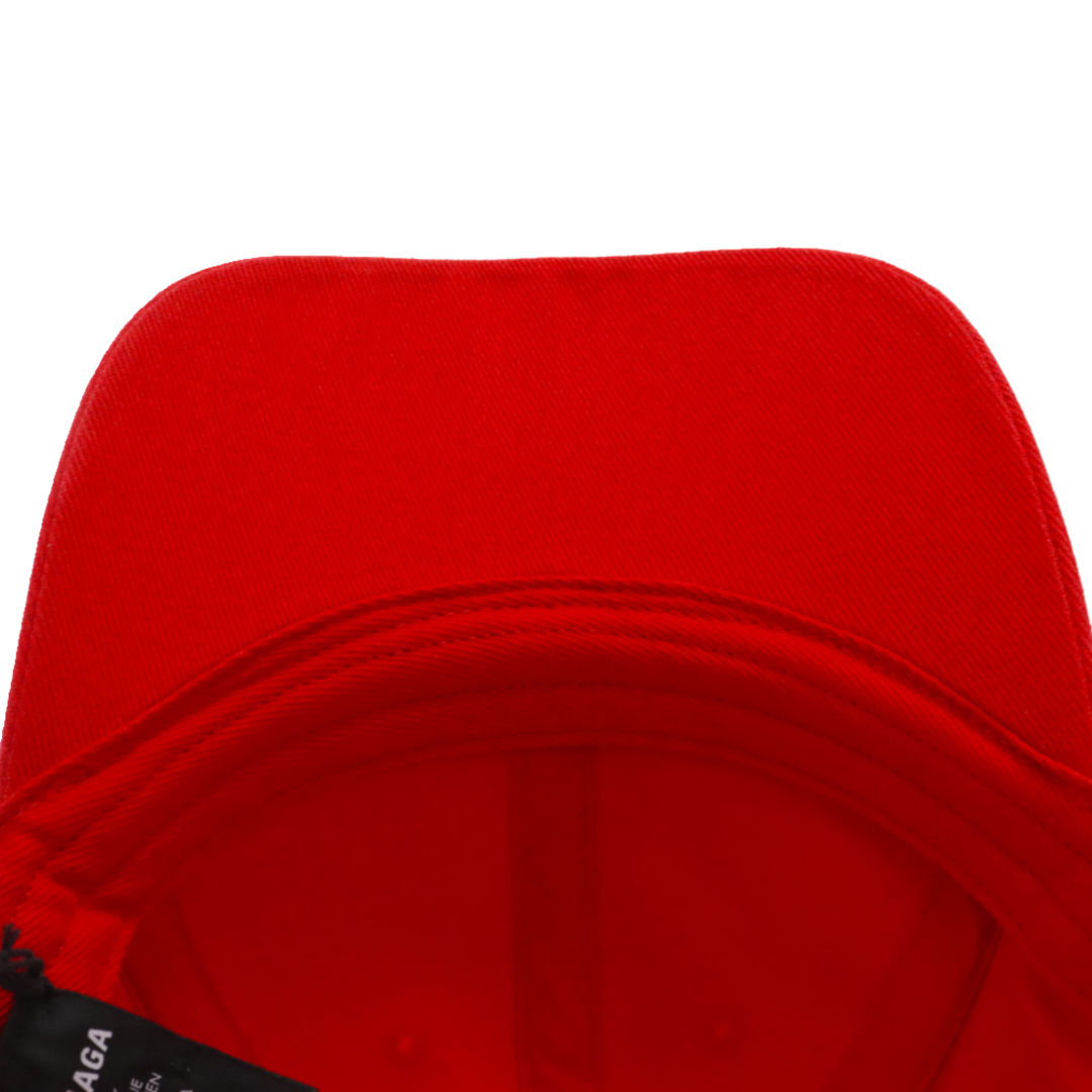 Balenciaga(バレンシアガ)のBALENCIAGA バレンシアガ BB VISOR CAP ロゴ刺繍 ベースボールキャップ 帽子 レッド 577548 メンズの帽子(キャップ)の商品写真