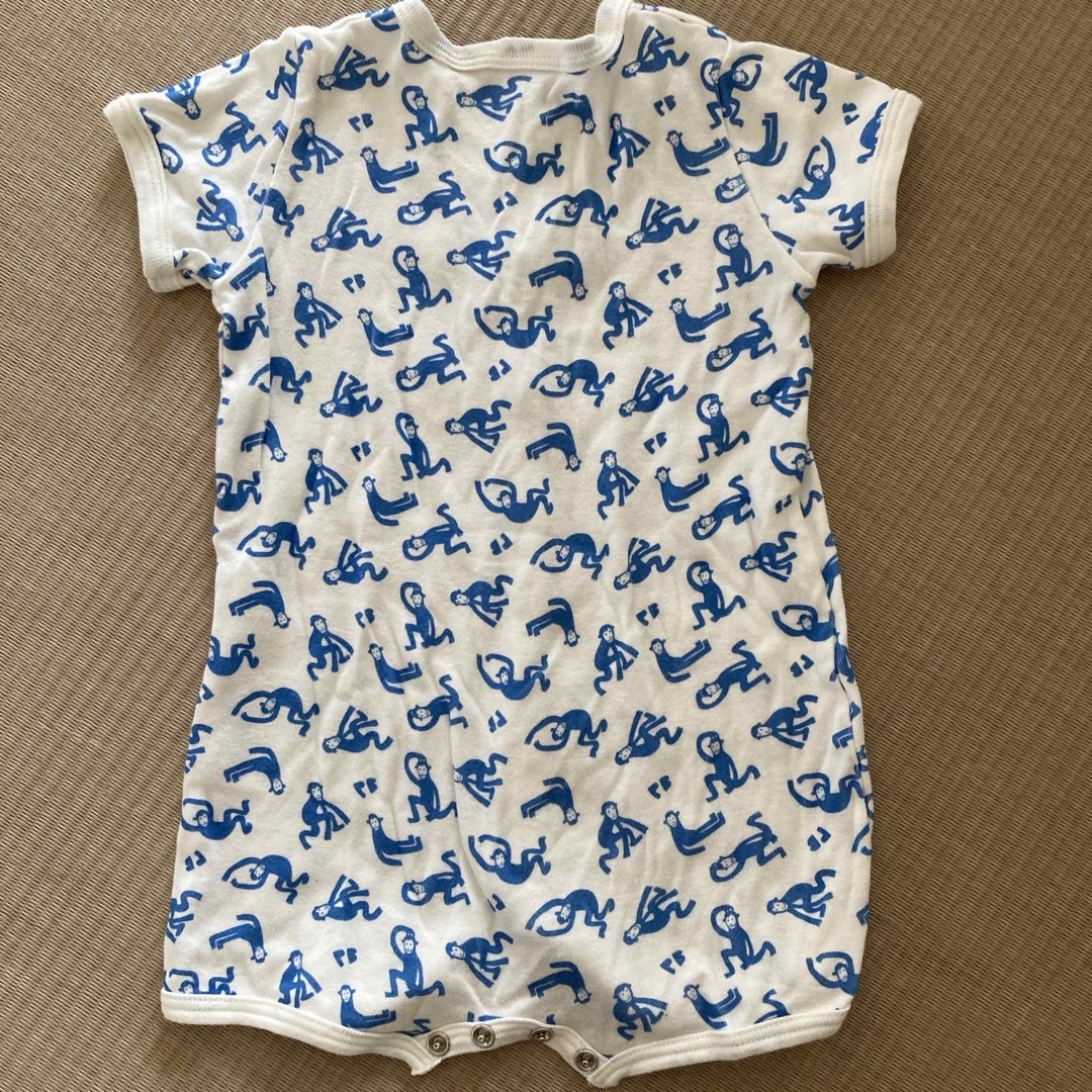 PETIT BATEAU(プチバトー)の半袖ロンパース  キッズ/ベビー/マタニティのベビー服(~85cm)(ロンパース)の商品写真