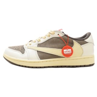 ナイキ(NIKE)のNIKE ナイキ × TRAVIS SCOTT AIR JORDAN 1 LOW OG REVERSE MOCHA DM7866-162 トラヴィススコット エアジョーダン1 ローカットスニーカー シューズ US9.5/27.5cm(スニーカー)