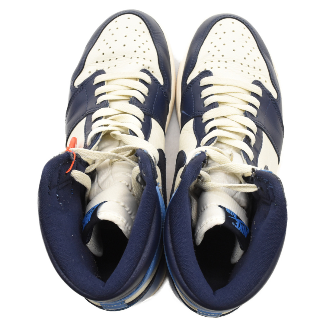 NIKE(ナイキ)のNIKE ナイキ AIR JORDAN1 RETRO HIGH OG OBSIDIAN UNIVERSITY BLUE エアジョーダン1 レトロ ハイカットスニーカー シューズ オブシディアン ブルー 555088-140 27cm/US9 メンズの靴/シューズ(スニーカー)の商品写真