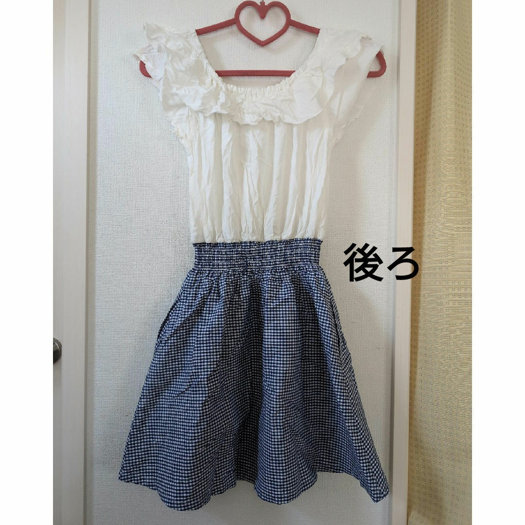 ALGY(アルジー)の爽やかチェックワンピース✨ALGY 150cm キッズ/ベビー/マタニティのキッズ服女の子用(90cm~)(ワンピース)の商品写真