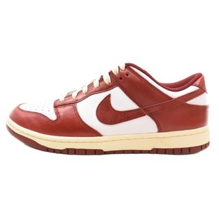 ナイキ(NIKE)のNIKE ナイキ WMNS DUNK LOW PRM TEAM RED AND WHITE FJ4555-100 ウィメンズ ダンクロー チームレッドアンドホワイト ローカットスニーカー ホワイト/レッド US10.5/27.5cm(スニーカー)