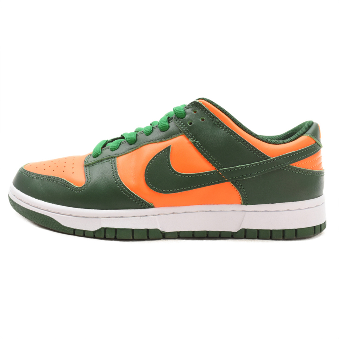 NIKE(ナイキ)のNIKE ナイキ DUNK LOW RETRO MIAMI HURRICANES DD1391-300 ダンク ロー レトロ マイアミ ハリケーンズ ローカットスニーカー US9/27cm グリーン/オレンジ メンズの靴/シューズ(スニーカー)の商品写真