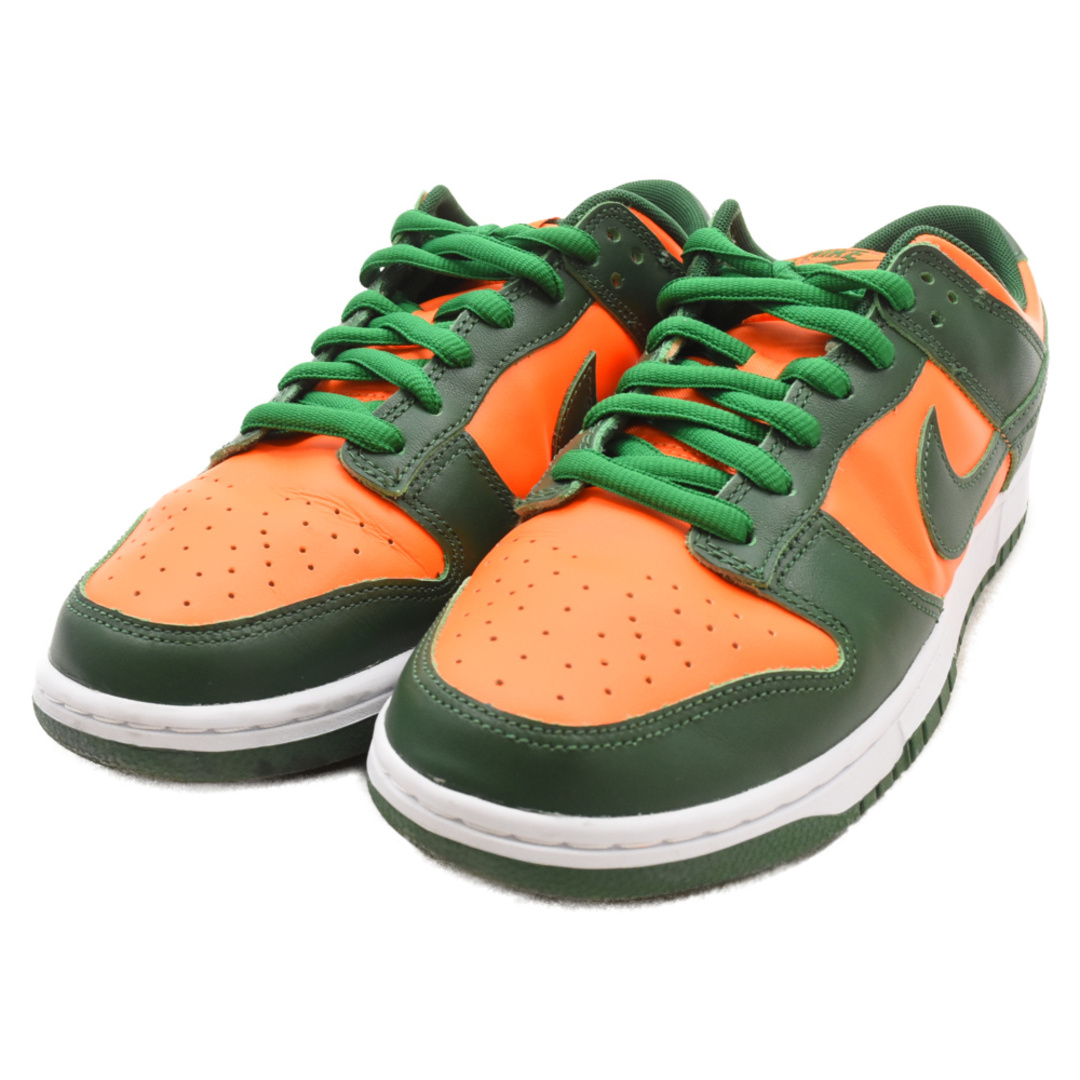 NIKE(ナイキ)のNIKE ナイキ DUNK LOW RETRO MIAMI HURRICANES DD1391-300 ダンク ロー レトロ マイアミ ハリケーンズ ローカットスニーカー US9/27cm グリーン/オレンジ メンズの靴/シューズ(スニーカー)の商品写真