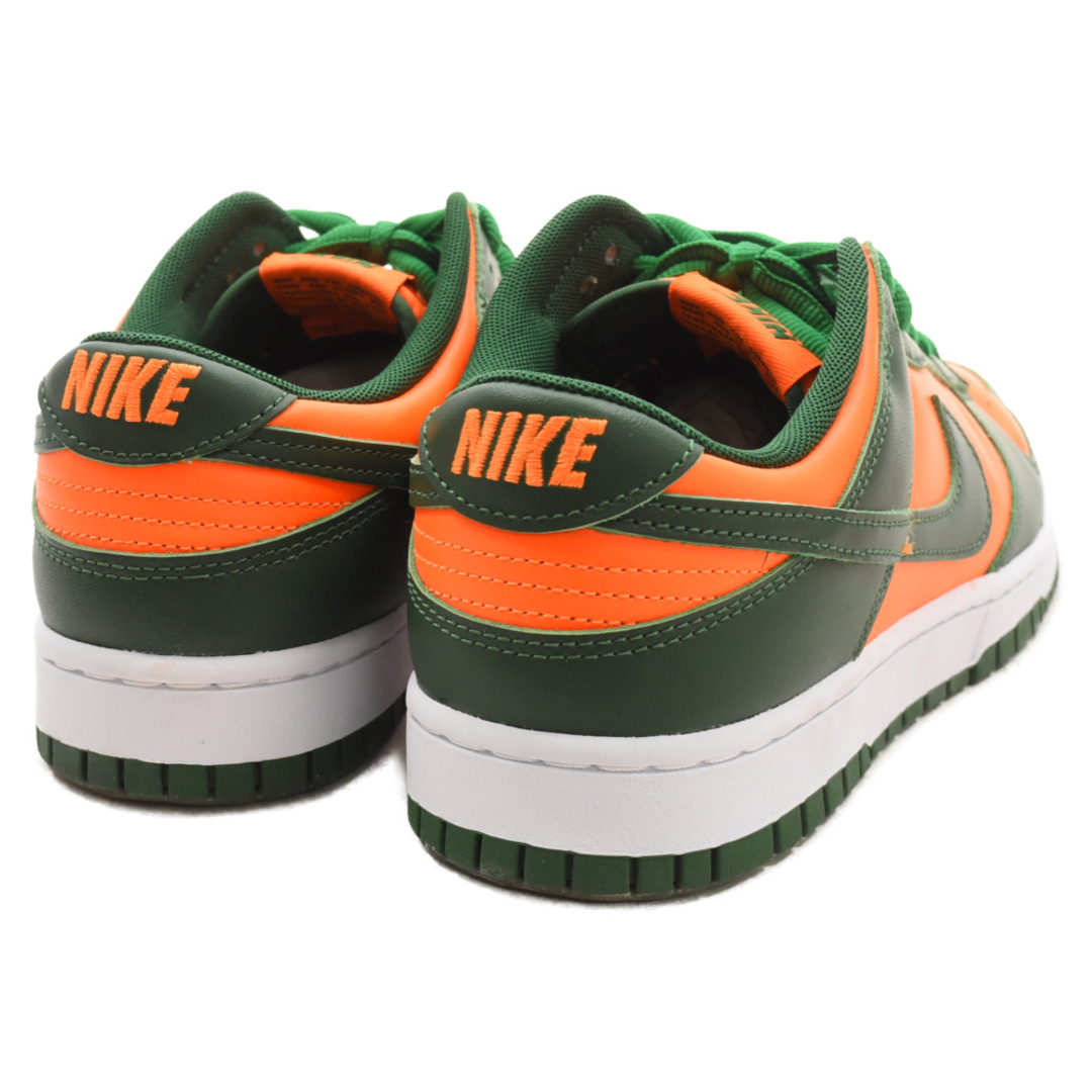 NIKE(ナイキ)のNIKE ナイキ DUNK LOW RETRO MIAMI HURRICANES DD1391-300 ダンク ロー レトロ マイアミ ハリケーンズ ローカットスニーカー US9/27cm グリーン/オレンジ メンズの靴/シューズ(スニーカー)の商品写真