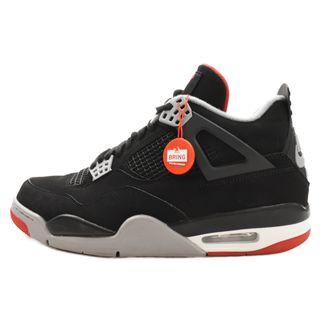 ナイキ(NIKE)のNIKE ナイキ AIR JORDAN 4 RETRO Bred エアジョーダン 4 レトロ ブレッド ハイカットスニーカー US11/29cm 308497-060(スニーカー)