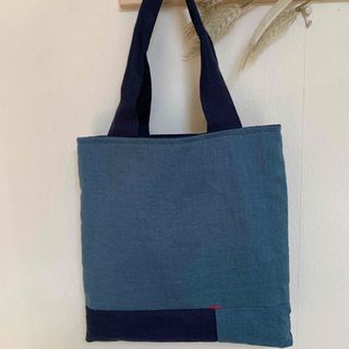 ♥︎リネン♥︎ぺったんこトートバック♥︎ハンドメイド(バッグ)