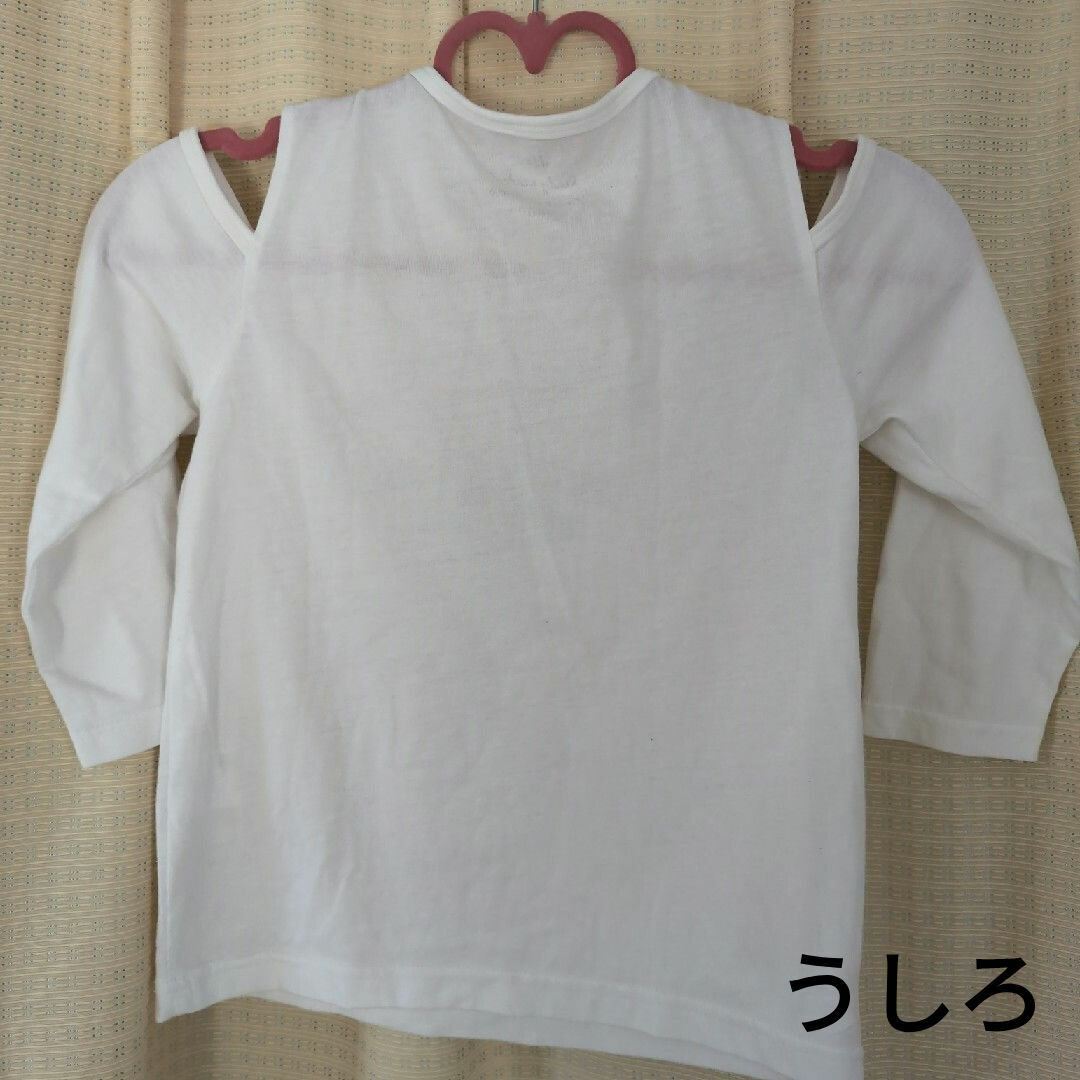 ikka(イッカ)のかわいい！肩あき長袖シャツ　ikka 140cm キッズ/ベビー/マタニティのキッズ服女の子用(90cm~)(Tシャツ/カットソー)の商品写真