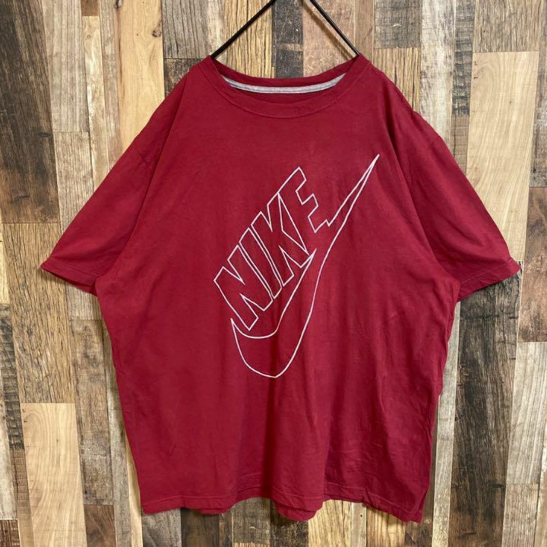 NIKE(ナイキ)のナイキ デカロゴ スウッシュ ストリート Tシャツ USA古着 半袖 メンズ メンズのトップス(Tシャツ/カットソー(半袖/袖なし))の商品写真