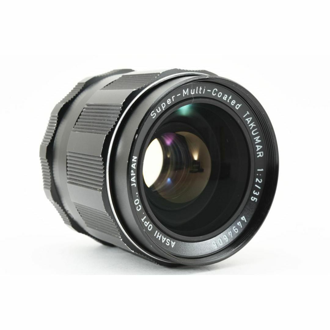 PENTAX(ペンタックス)のSMC Takumar 35mm F2 黄変なし フード付 F0103 スマホ/家電/カメラのカメラ(レンズ(単焦点))の商品写真