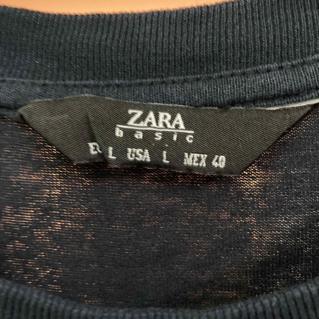 ZARA(ザラ)の★ZARA  プリント  Tシャツ  ブラック メンズのトップス(Tシャツ/カットソー(半袖/袖なし))の商品写真