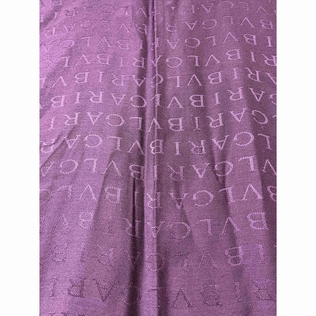 BVLGARI(ブルガリ)のBVLGARI ブルガリ ロゴマニア ストール シルク ウール 175×70cm レディースのファッション小物(バンダナ/スカーフ)の商品写真