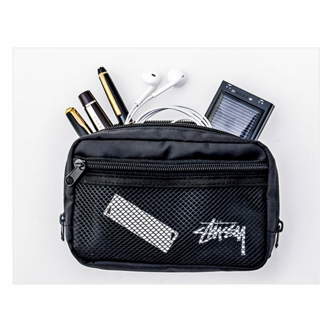 STUSSY(ステューシー)のステューシー☆カラビナ付きマルチケース レディースのファッション小物(ポーチ)の商品写真