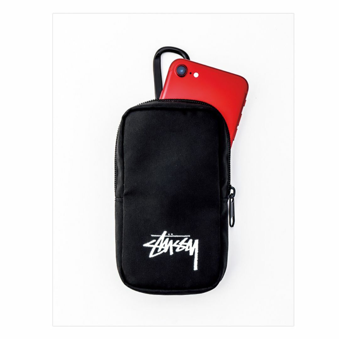 STUSSY(ステューシー)のステューシー☆カラビナ付きマルチケース レディースのファッション小物(ポーチ)の商品写真