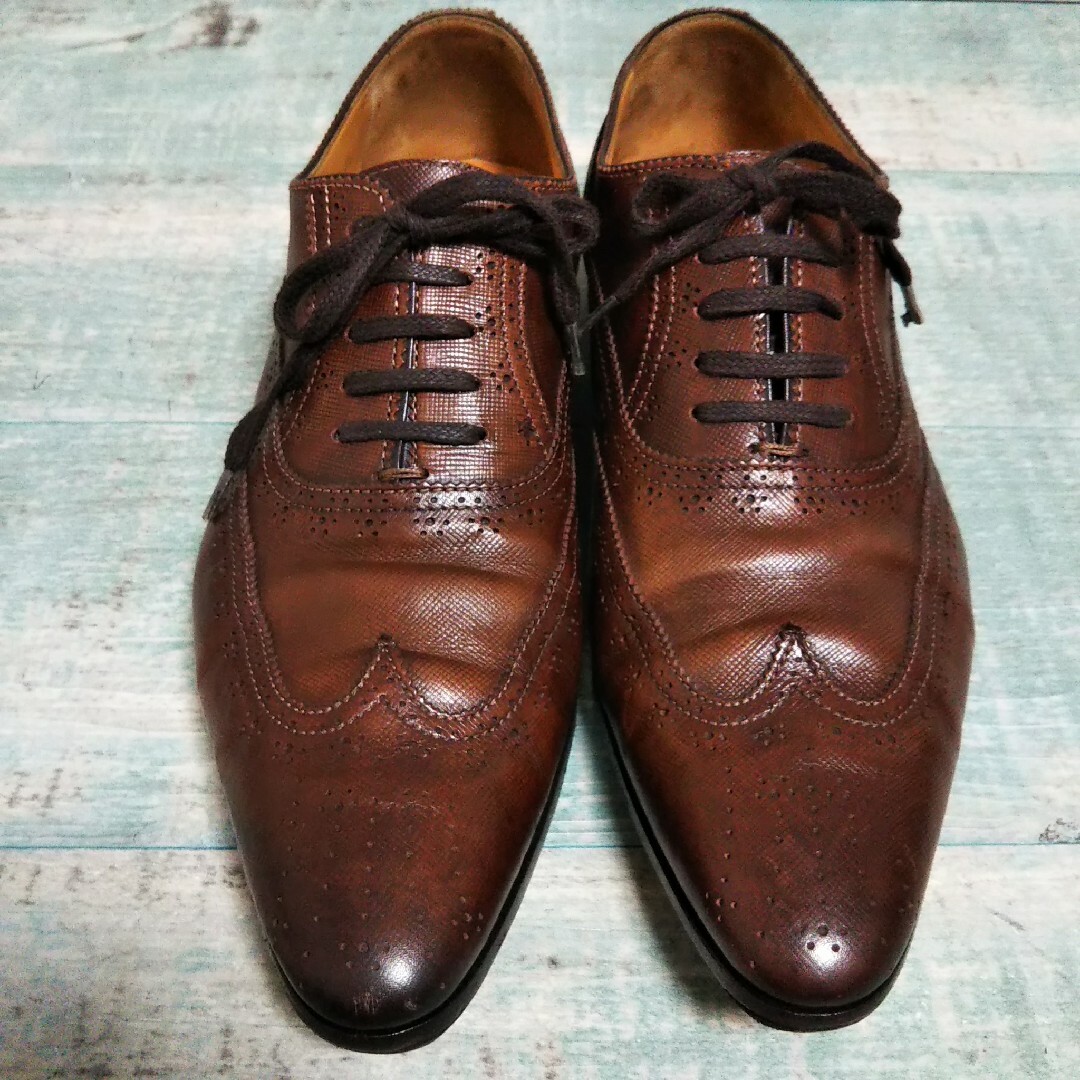 Santoni(サントーニ)の美品   Santoni  パティーヌ   36  レースアップシューズ レディースの靴/シューズ(ローファー/革靴)の商品写真