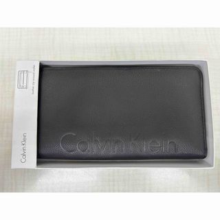 Calvin Klein - 【新品未使用】カルバンクライン ラウンドファスナー長財布79474BKレザー箱入