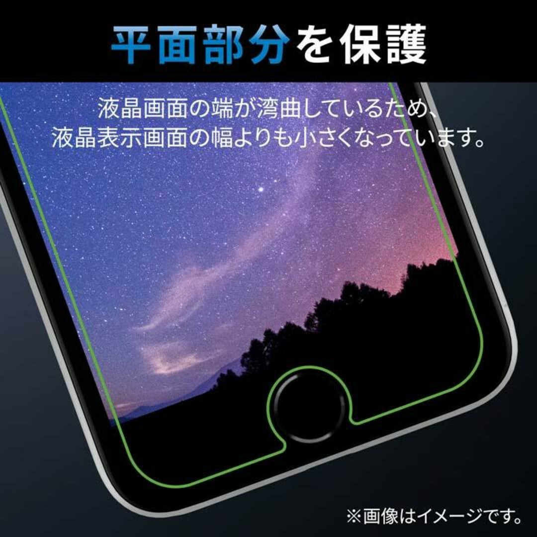 ELECOM(エレコム)のiPhone14ProMax(3眼)GAMEブルーライトカットガラスフィルム スマホ/家電/カメラのスマホアクセサリー(保護フィルム)の商品写真