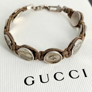 グッチ(Gucci)のGUCCI グッチ 希少 コイン 細美武士 ブレスレット シルバー925 y66(ブレスレット)