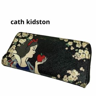 キャスキッドソン(Cath Kidston)のキャスキッドソン　白雪姫　桜　ディズニーコラボ　長財布 ラウンドファスナー(財布)