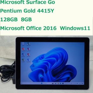 マイクロソフト(Microsoft)のSurface Go◆SSD 128G/8G◆Office 2016付◆電池長持(タブレット)