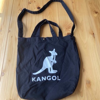 カンゴール(KANGOL)のKangol トートバッグ　ショルダーバッグ　ブラック(ショルダーバッグ)