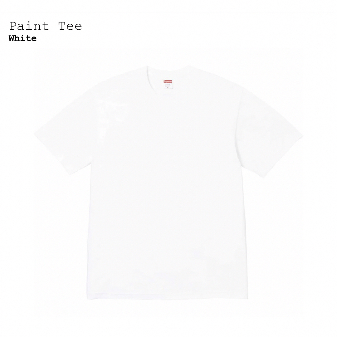 Supreme(シュプリーム)のシュプリーム　Paint Tee　白2XL メンズのトップス(Tシャツ/カットソー(半袖/袖なし))の商品写真