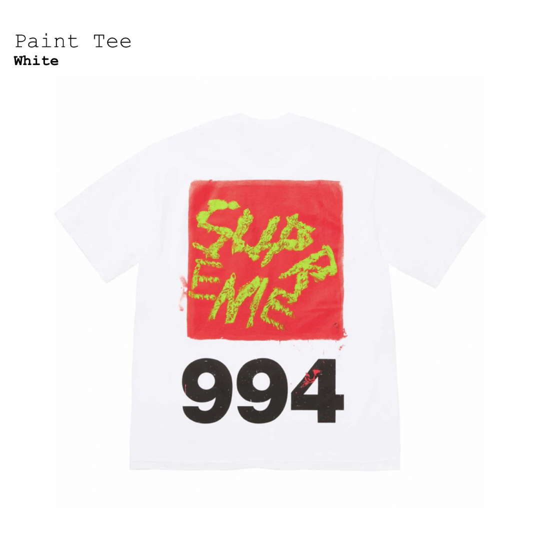 Supreme(シュプリーム)のシュプリーム　Paint Tee　白2XL メンズのトップス(Tシャツ/カットソー(半袖/袖なし))の商品写真