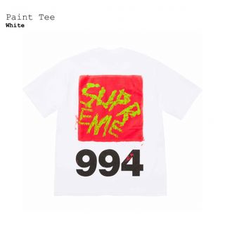 シュプリーム(Supreme)のシュプリーム　Paint Tee　白2XL(Tシャツ/カットソー(半袖/袖なし))