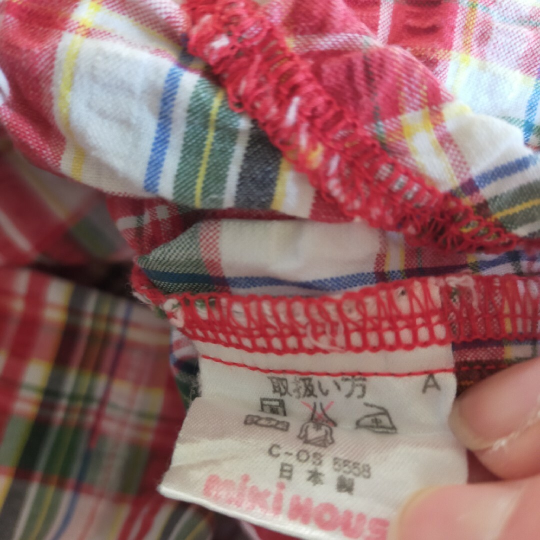 mikihouse(ミキハウス)のチエコサク　ダルマオール キッズ/ベビー/マタニティのベビー服(~85cm)(ロンパース)の商品写真