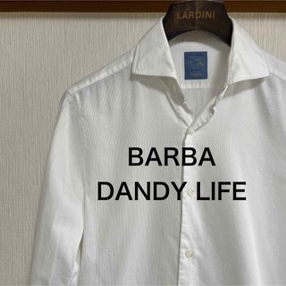 【美品】BARBA DANDY LIFE  セミワイドシャツ　NEW BRUNO