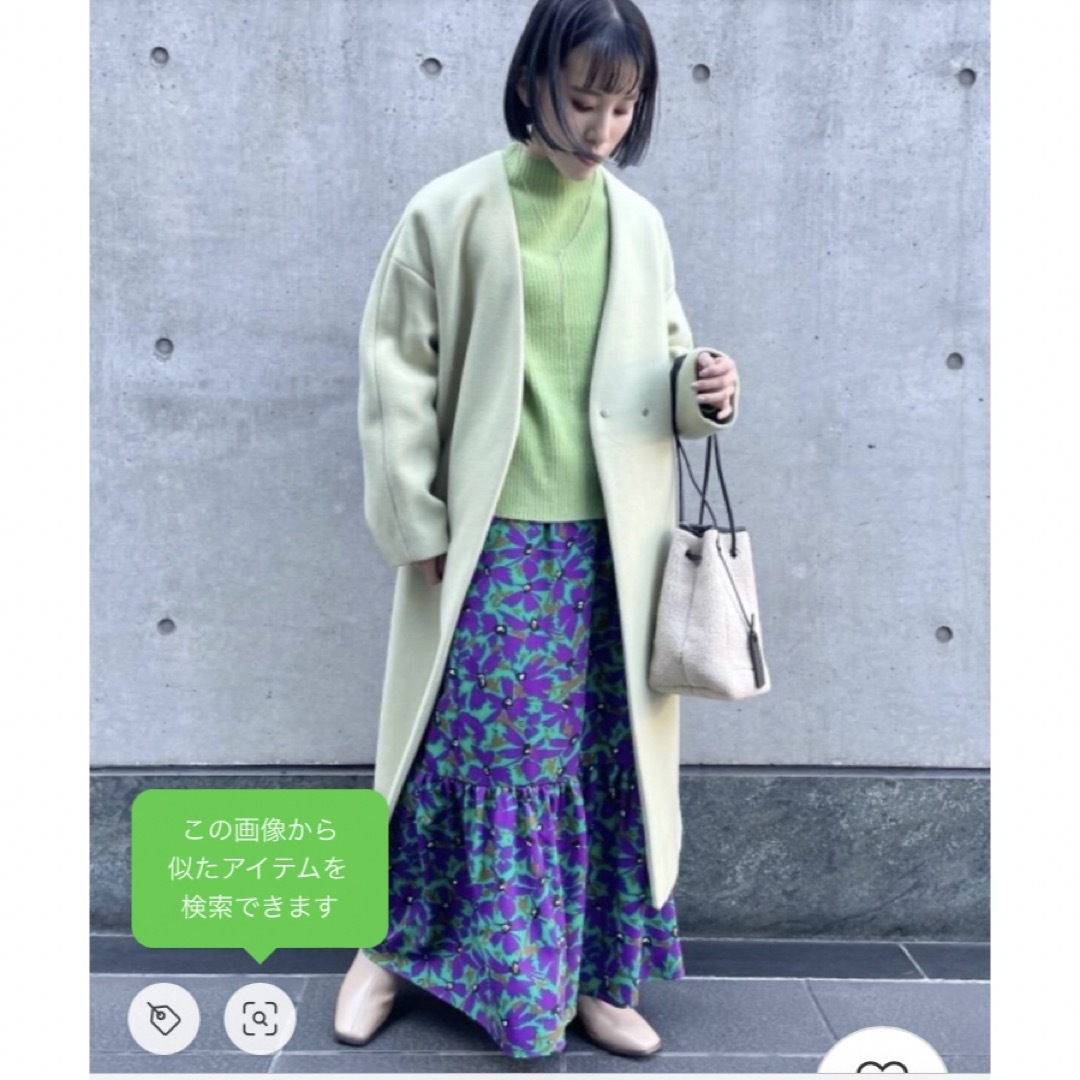 UNITED ARROWS green label relaxing(ユナイテッドアローズグリーンレーベルリラクシング)の🔴新品　green label relaxing フラワーティアード スカート レディースのスカート(ロングスカート)の商品写真