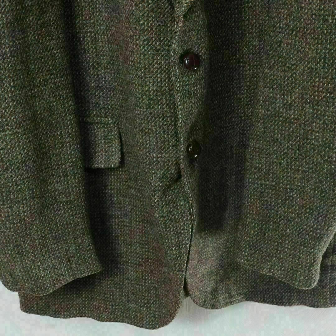 Harris Tweed(ハリスツイード)の【希少】ハリスツイード ジャケット ツイード ヘリンボーン 100%ウール XL メンズのジャケット/アウター(テーラードジャケット)の商品写真