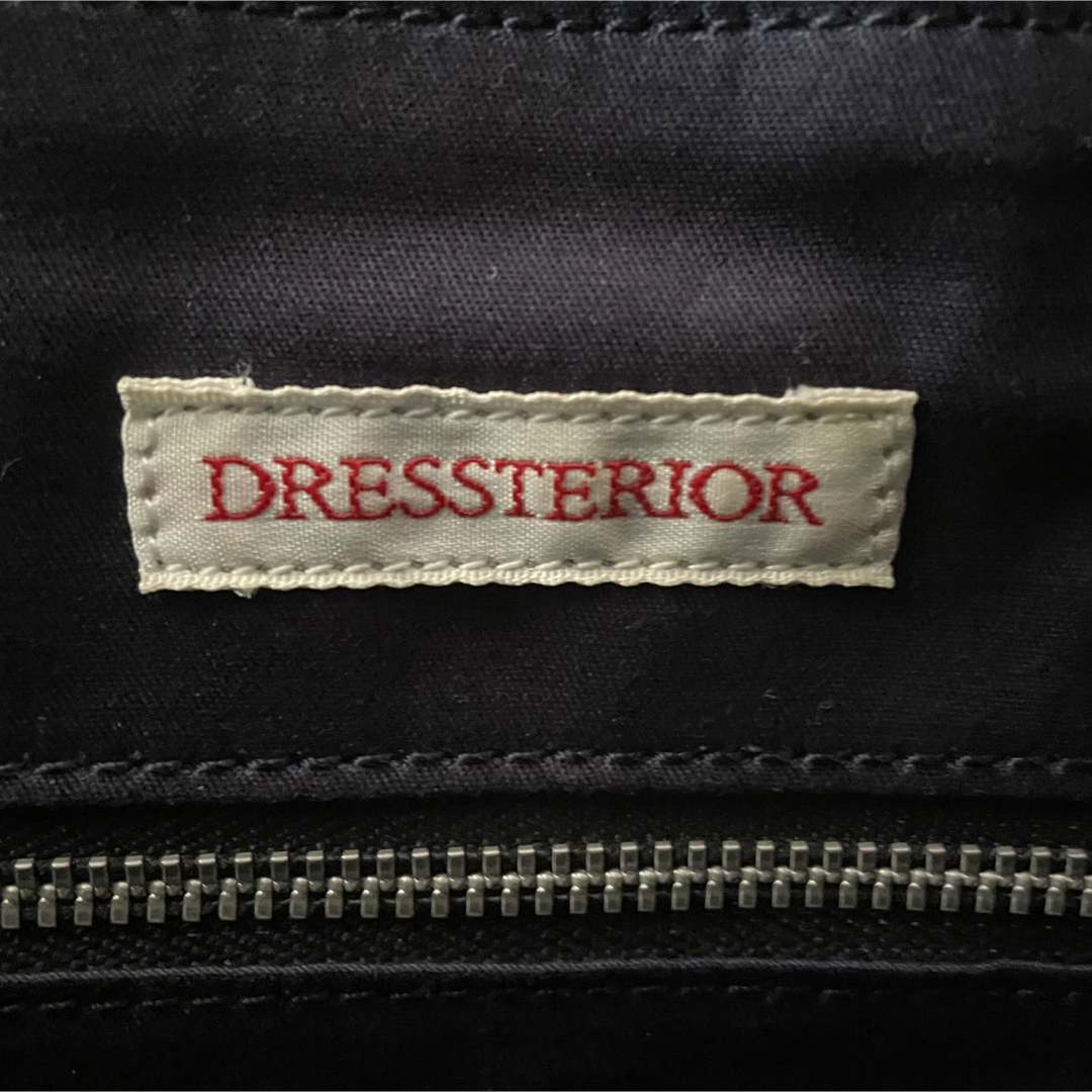 DRESSTERIOR(ドレステリア)のドレステリア　スクエアレザートートバック　ブラウン　DRESSTERIOR A4 レディースのバッグ(トートバッグ)の商品写真