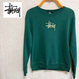 STUSSY レディース スウェット センター刺繍ロゴ