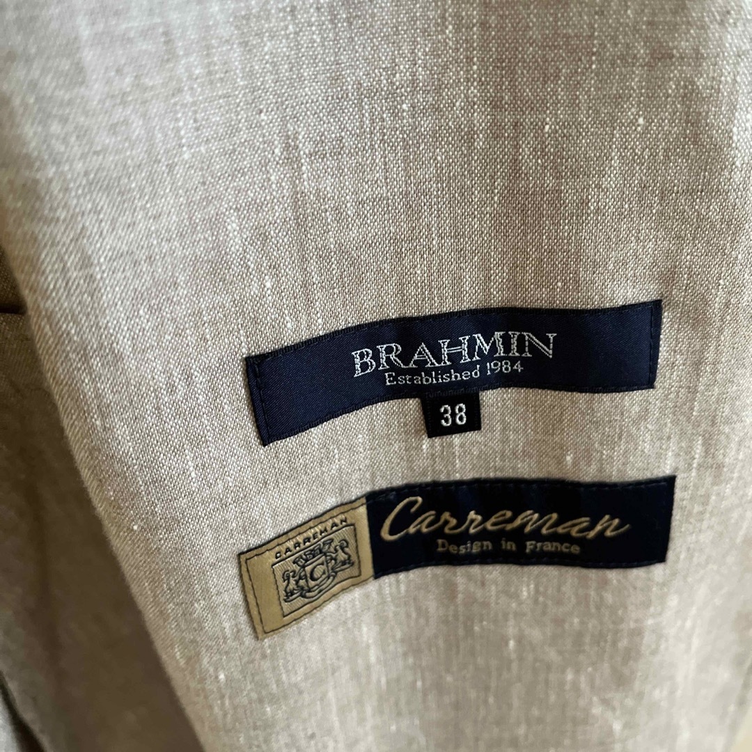 BRAHMIN(ブラーミン)の麻57%素材ロングコート レディースのジャケット/アウター(ロングコート)の商品写真