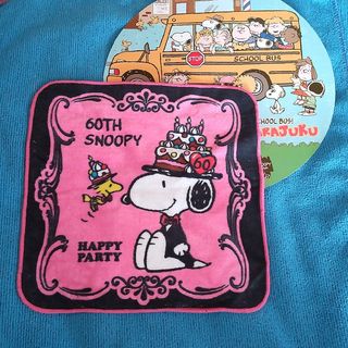 スヌーピー(SNOOPY)のSNOOPY HAPPY PARTY ミニタオル うちわ(キャラクターグッズ)