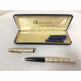 【良好】SHEAFFER 14K/585 万年筆　インクカートリッジ新品3本付き