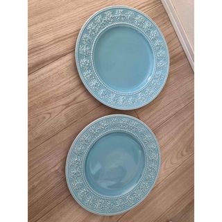 ウェッジウッド(WEDGWOOD)のWEDGWOOD ウェッジウッド プレート 洋食器 大皿　ブルー　新品(食器)