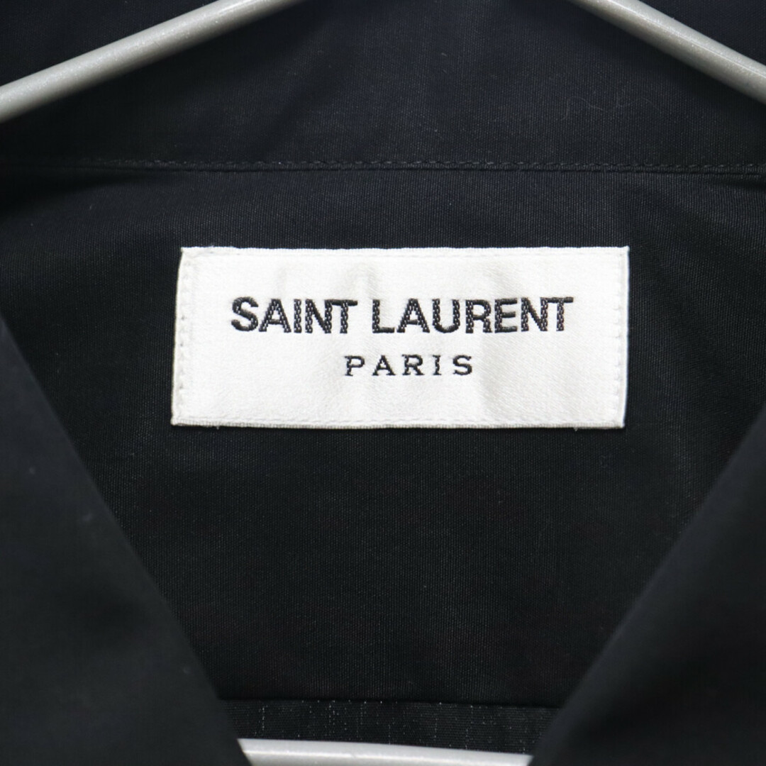 Saint Laurent(サンローラン)のSAINT LAURENT PARIS サンローランパリ プレーン レギュラーカラーシャツ長袖シャツ ブラック 535293 メンズのトップス(シャツ)の商品写真