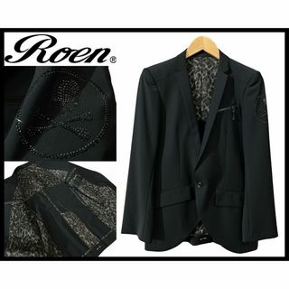 Roen - 定価94,500円 新品 ロエン スカル 春夏用 テーラード ジャケット 黒 S