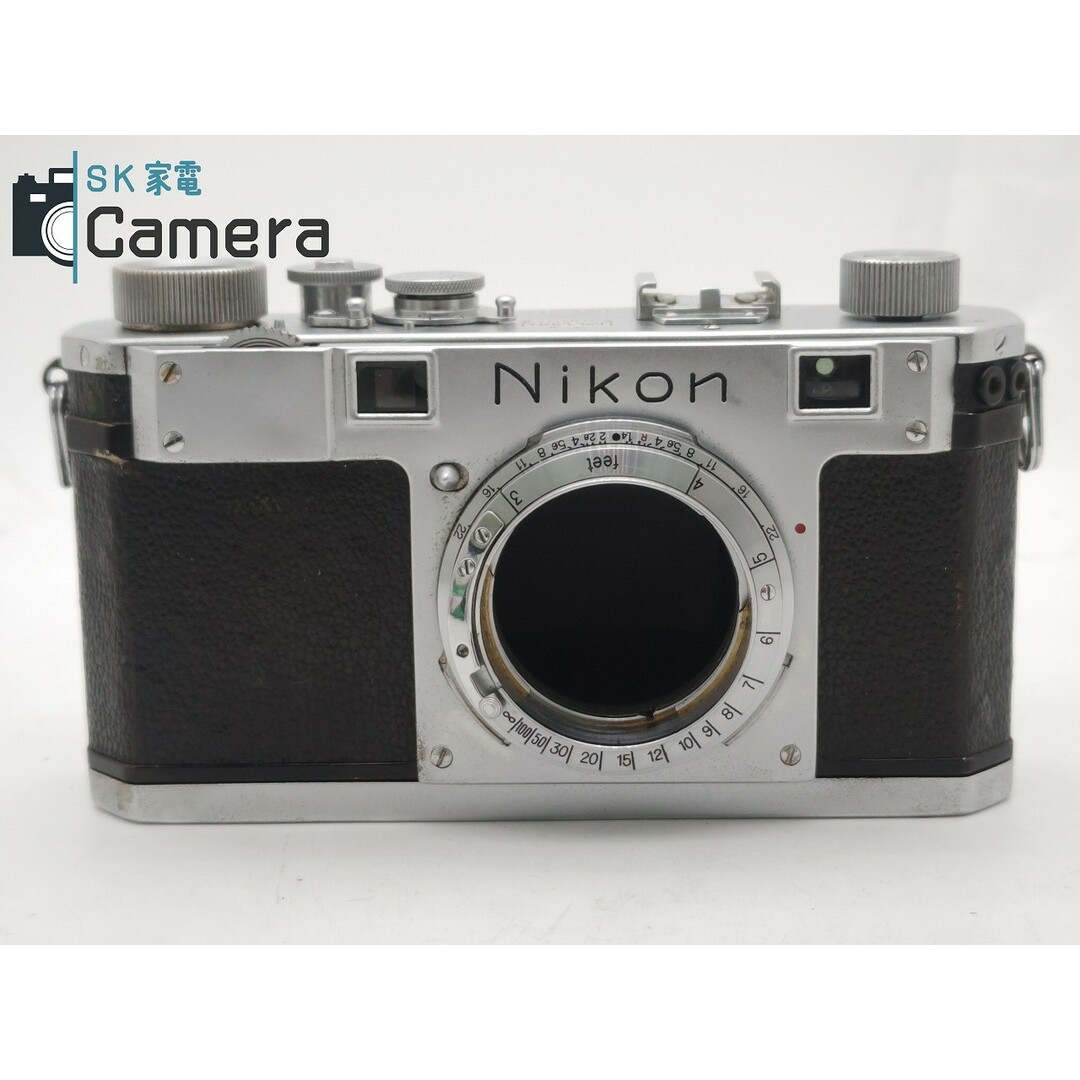 Nikon(ニコン)のNikon S ニコン レンジファインダー 黒目 1/1 T 不良 スマホ/家電/カメラのカメラ(フィルムカメラ)の商品写真