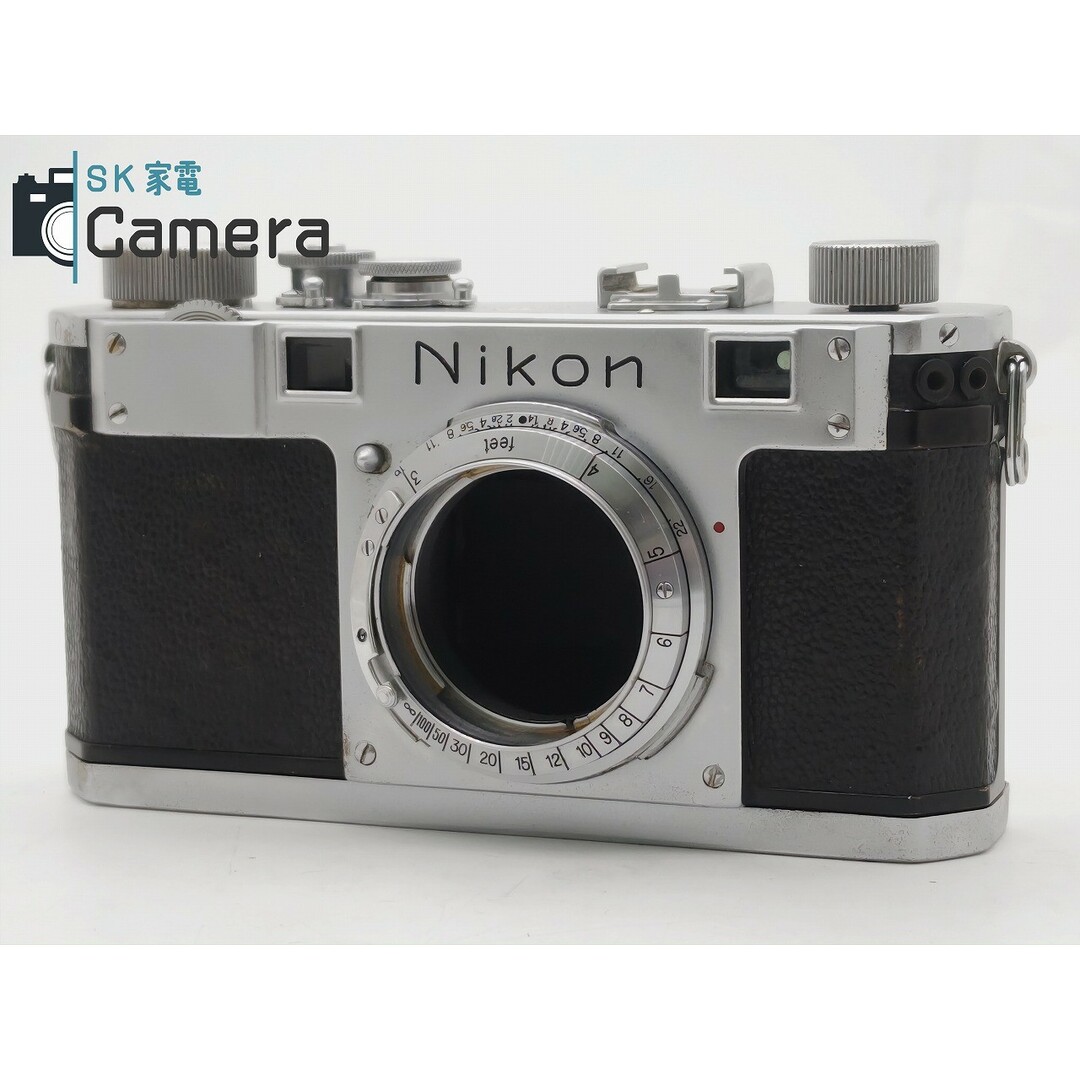 Nikon(ニコン)のNikon S ニコン レンジファインダー 黒目 1/1 T 不良 スマホ/家電/カメラのカメラ(フィルムカメラ)の商品写真